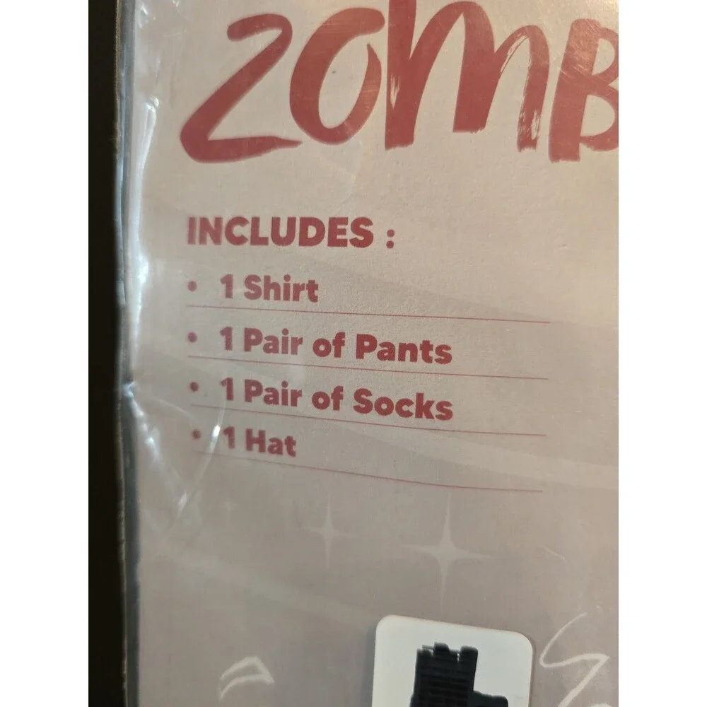 Spooktacular Zombie Baseball Halloween Costume Small 5-7 Years 5 6 7 New C15